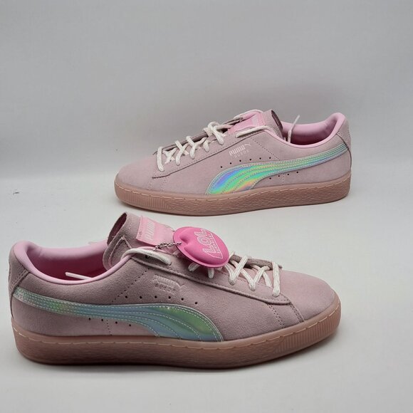 Puma LOL Surprise Girls Sneakers Size 7C Pink Suede Kitty 385074 01 - Picture 3 of 9